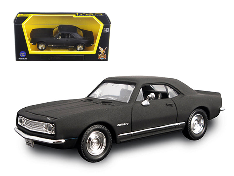 1967 Chevrolet Camaro Z28 Matt Black 1/43 Diecast Model Car by Road Signature free shipping USA