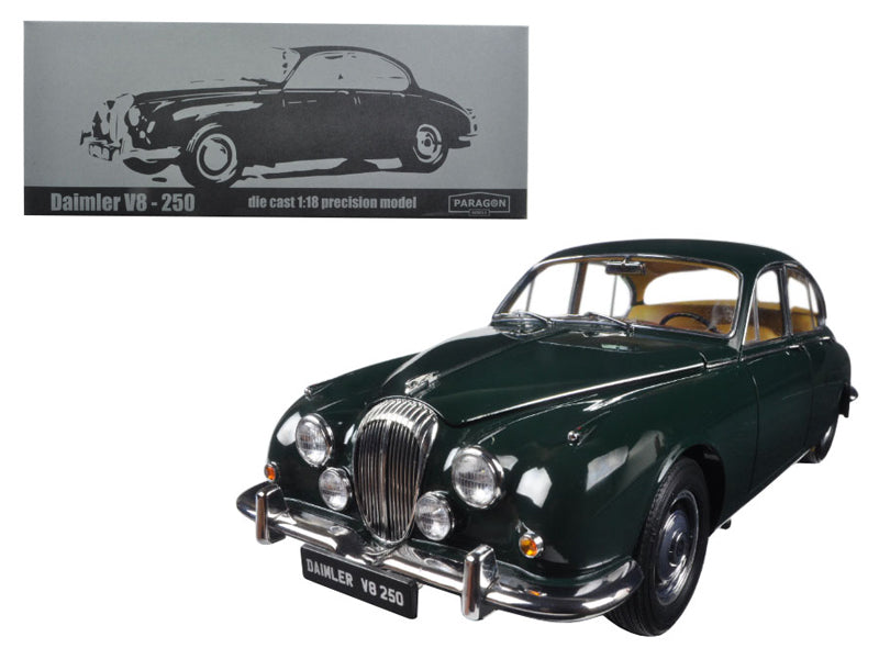 1967 Daimler V8-250 British Racing Green Left Hand Drive 1/18 Diecast Model Car by Paragon free shipping USA