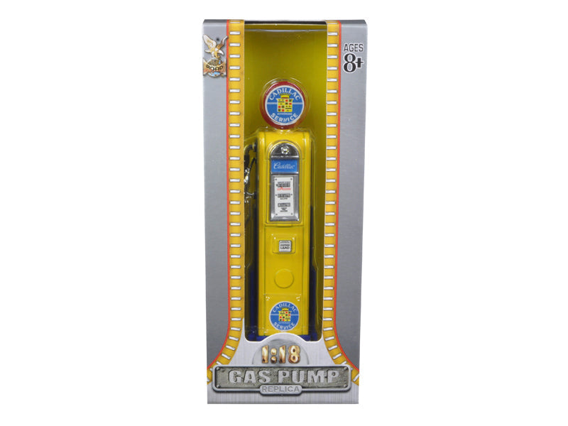 Cadillac Gasoline Vintage Gas Pump Digital 1/18 Diecast Replica by Road Signature free shipping USA