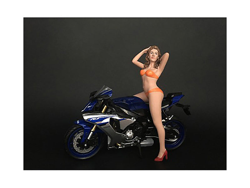 Hot Bike Model Cindy Figurine for 1/12 Scale Motorcycle Models by American Diorama free shipping USA