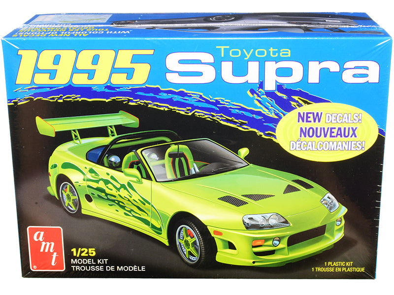 Skill 2 Model Kit 1995 Toyota Supra Convertible 1/25 Scale Model by AMT free shipping USA