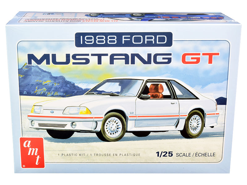 Skill 2 Model Kit 1988 Ford Mustang GT 1/25 Scale Model by AMT free shipping USA