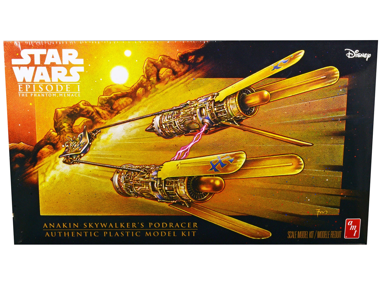 Skill 2 Model Kit Anakin Skywalker's Podracer "Star Wars Episode I: The Phantom Menace" 1/32 Scale Model by AMT free shipping USA