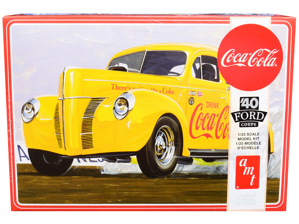 Skill 3 Model Kit 1940 Ford Coupe "Coca-Cola" 1/25 Scale Model by AMT free shipping USA