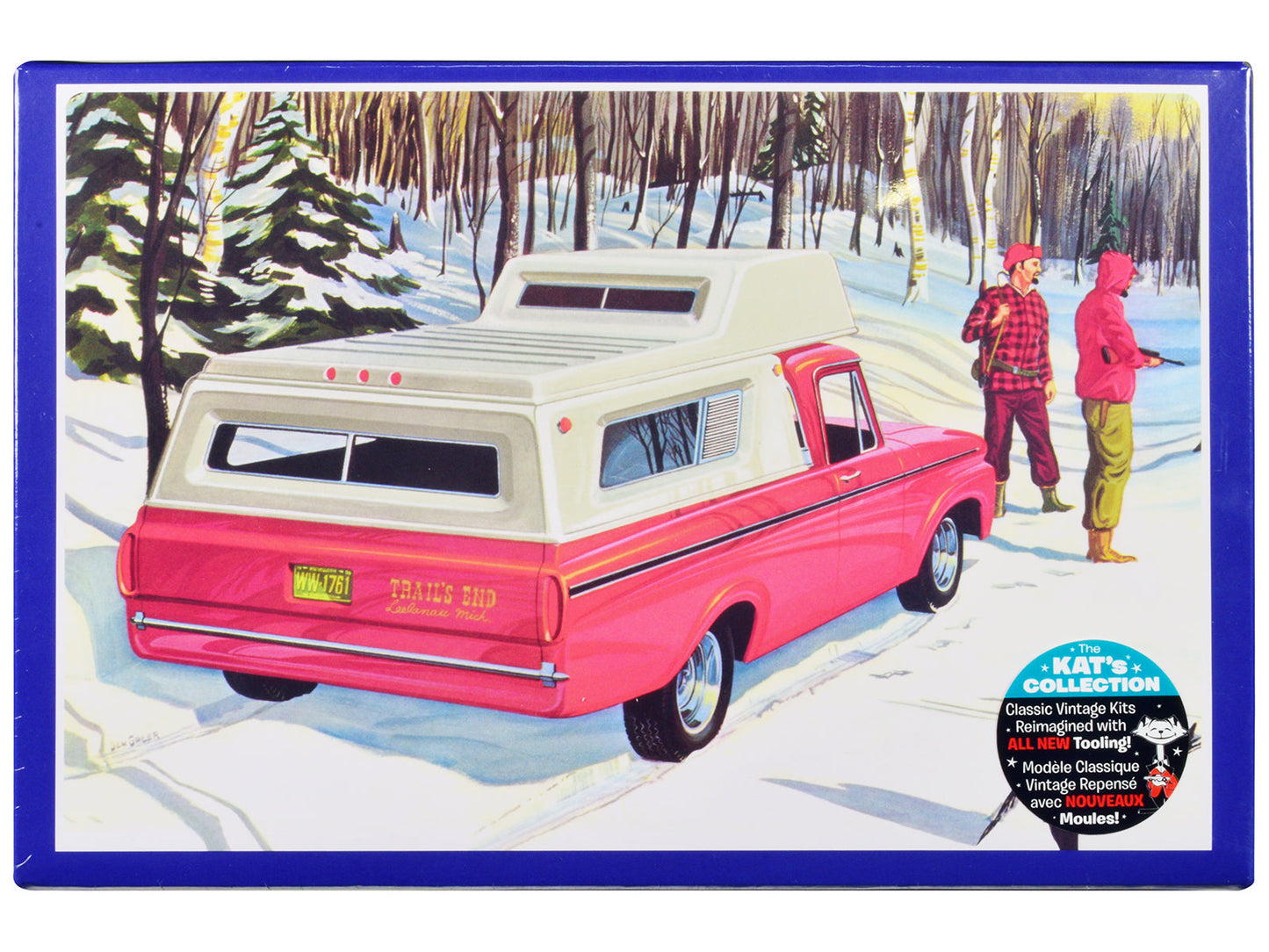 Skill 2 Model Kit 1963 Ford F-100 Camper Pickup Truck 3-in-1 Kit 1/25 Scale Model by AMT free shipping USA