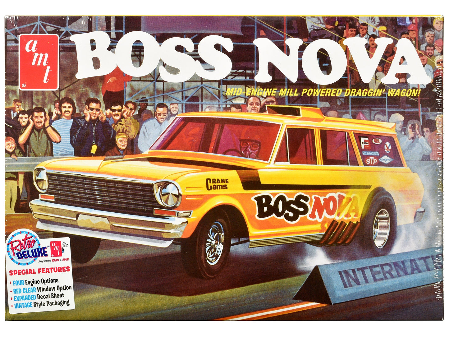 Skill 2 Model Kit Boss Nova Funny Car 1/25 Scale Model by AMT free shipping USA