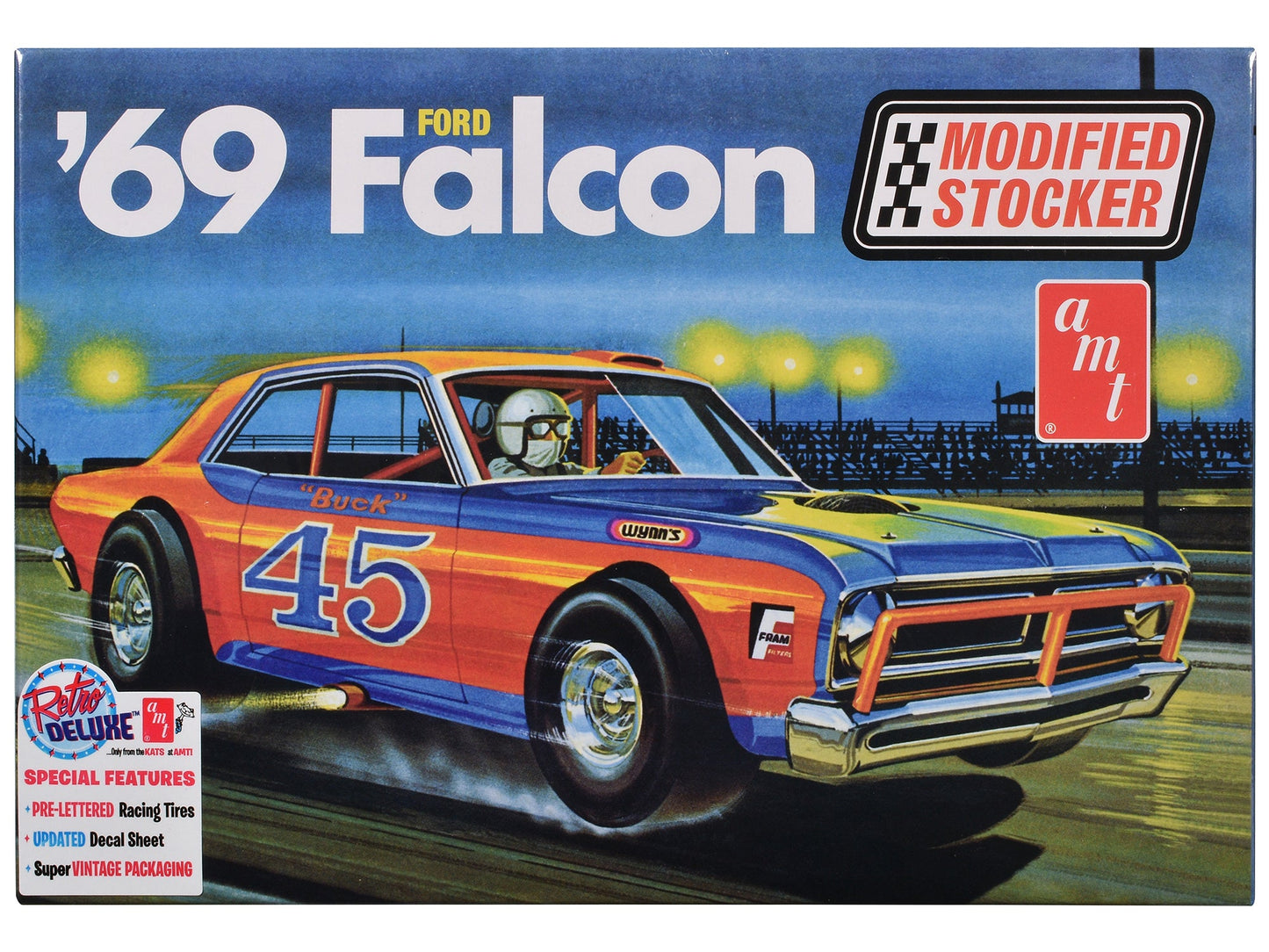 Skill 2 Model Kit 1969 Ford Falcon Modified Stocker 1/25 Scale Model by AMT free shipping USA