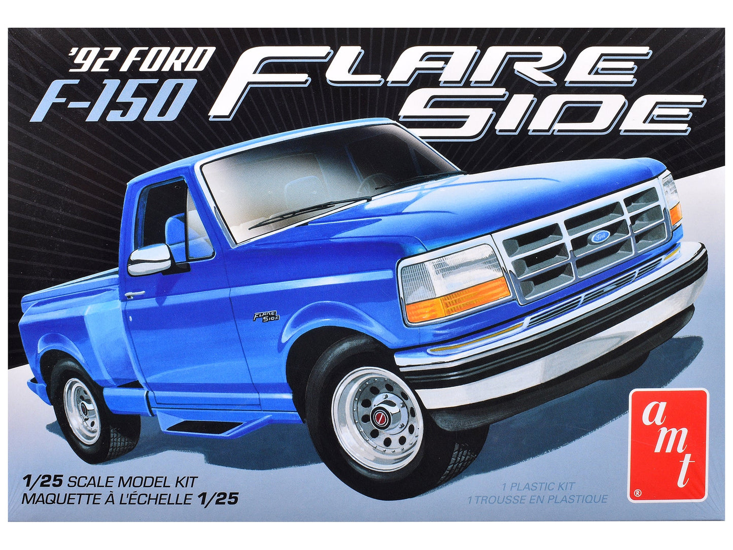 Skill 2 Model Kit 1992 Ford F-150 Flare Side Pickup Truck 1/25 Scale Model by AMT free shipping USA
