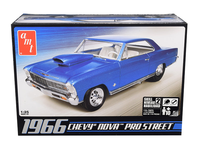 Skill 2 Model Kit 1966 Chevrolet Nova Pro Street 1/25 Scale Model by AMT free shipping USA