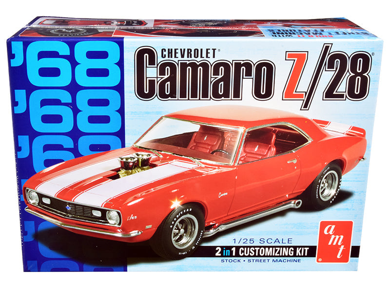Skill 2 Model Kit 1968 Chevrolet Camaro Z/28 2-in-1 Kit 1/25 Scale Model by AMT free shipping USA