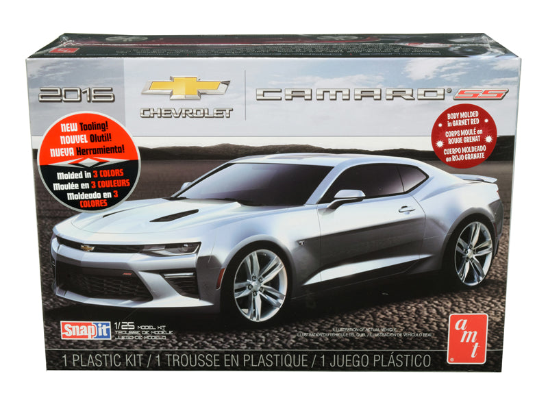 Skill 1 Snap Model Kit 2016 Chevrolet Camaro SS 1/25 Scale Model by AMT free shipping USA