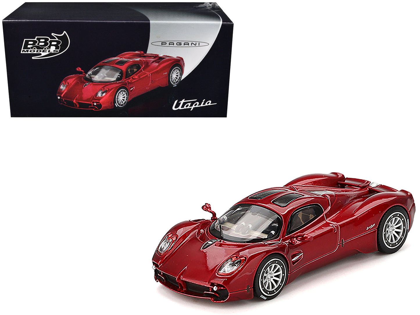Pagani Utopia Dubai Red 1/64 Diecast Model Car by BBR free shipping USA