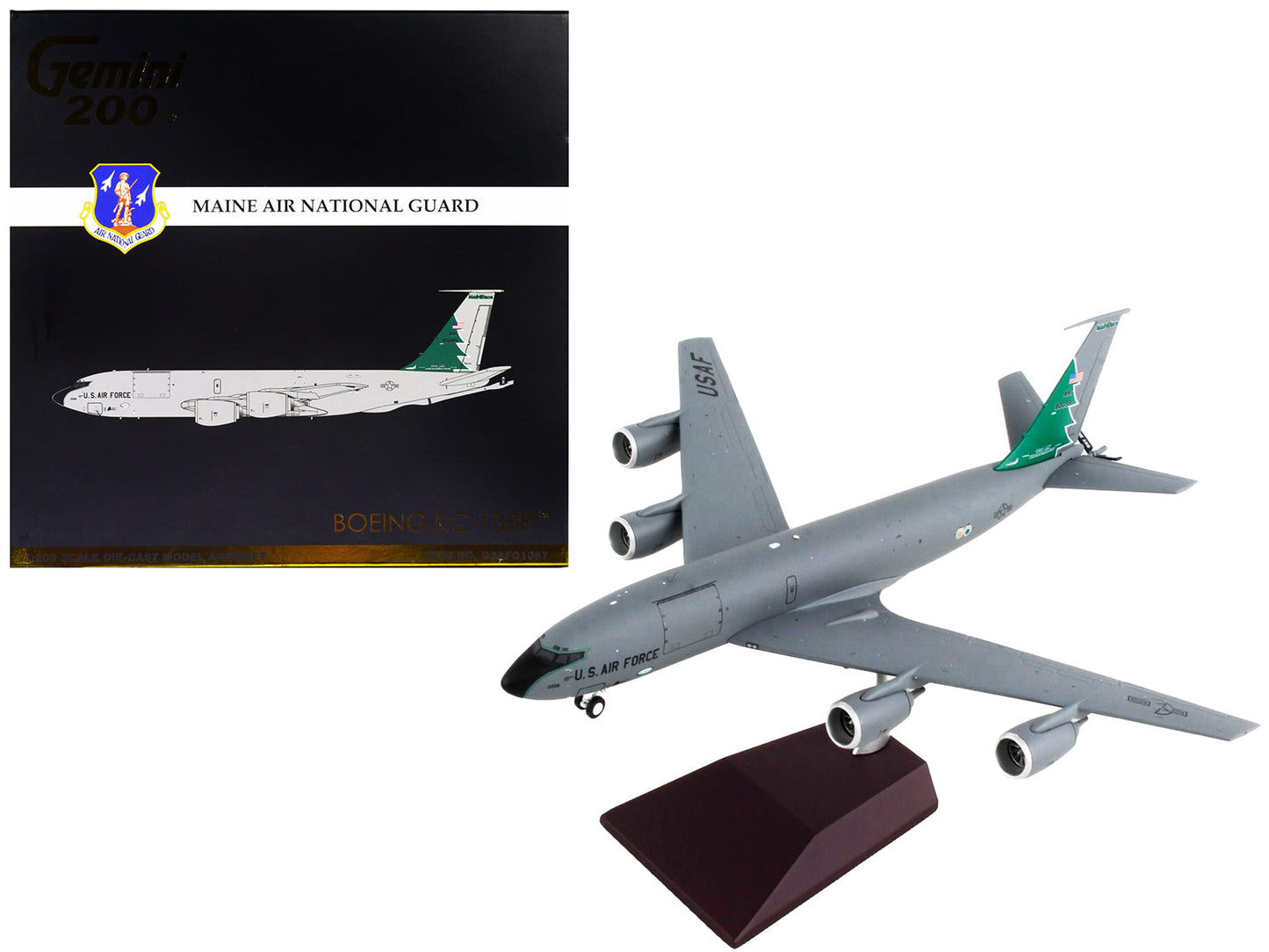 Boeing KC-135R Stratotanker Tanker Aircraft "Maine Air National Guard" United States Air Force "Gemini 200" Series 1/200 Diecast Model Airplane by GeminiJets free shipping USA