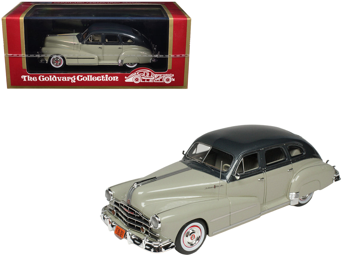 1948 Pontiac 4 Door Sedan Oyster Gray 2-Tone Limited Edition to 200 pieces Worldwide 1/43 Model Car by Goldvarg Collection free shipping USA