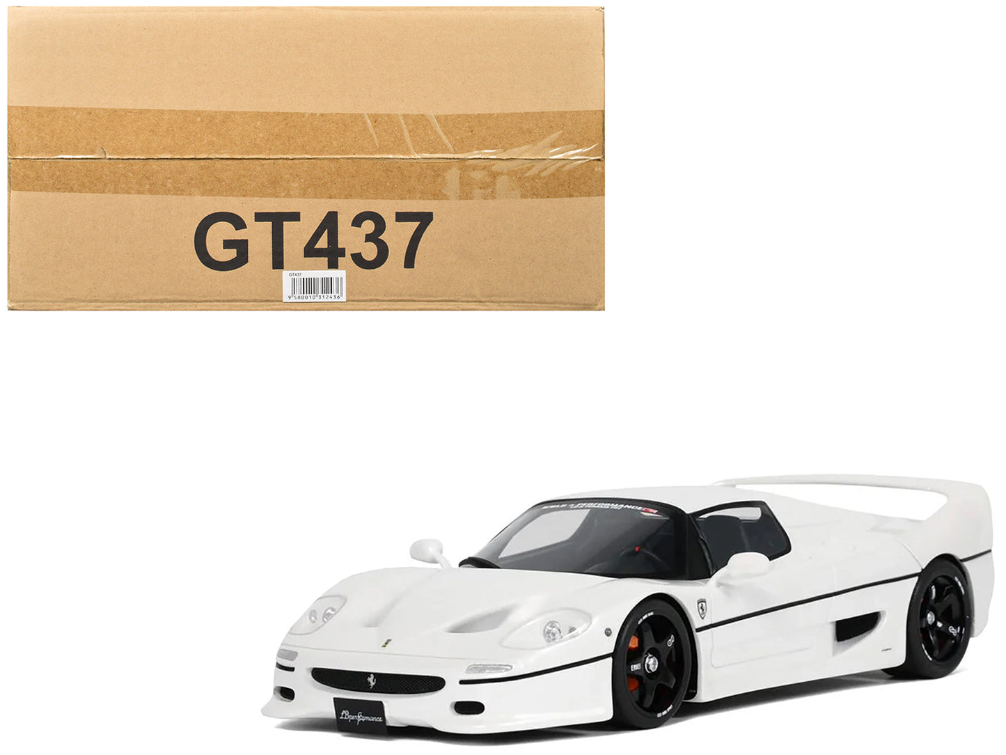 2013 LB-Works F50 White 1/18 Model Car by GT Spirit free shipping USA
