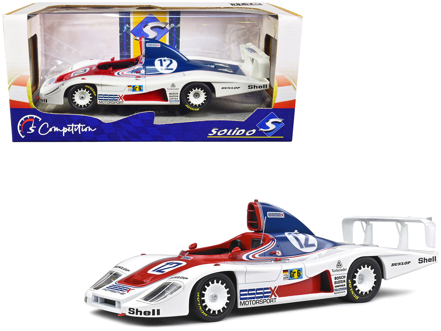 Porsche 936 #12 Jacky Ickx - Brian Redman "Essex Motorsport" 24 Hours of Le Mans (1979) "Competition" Series 1/18 Diecast Model Car by Solido free shipping USA