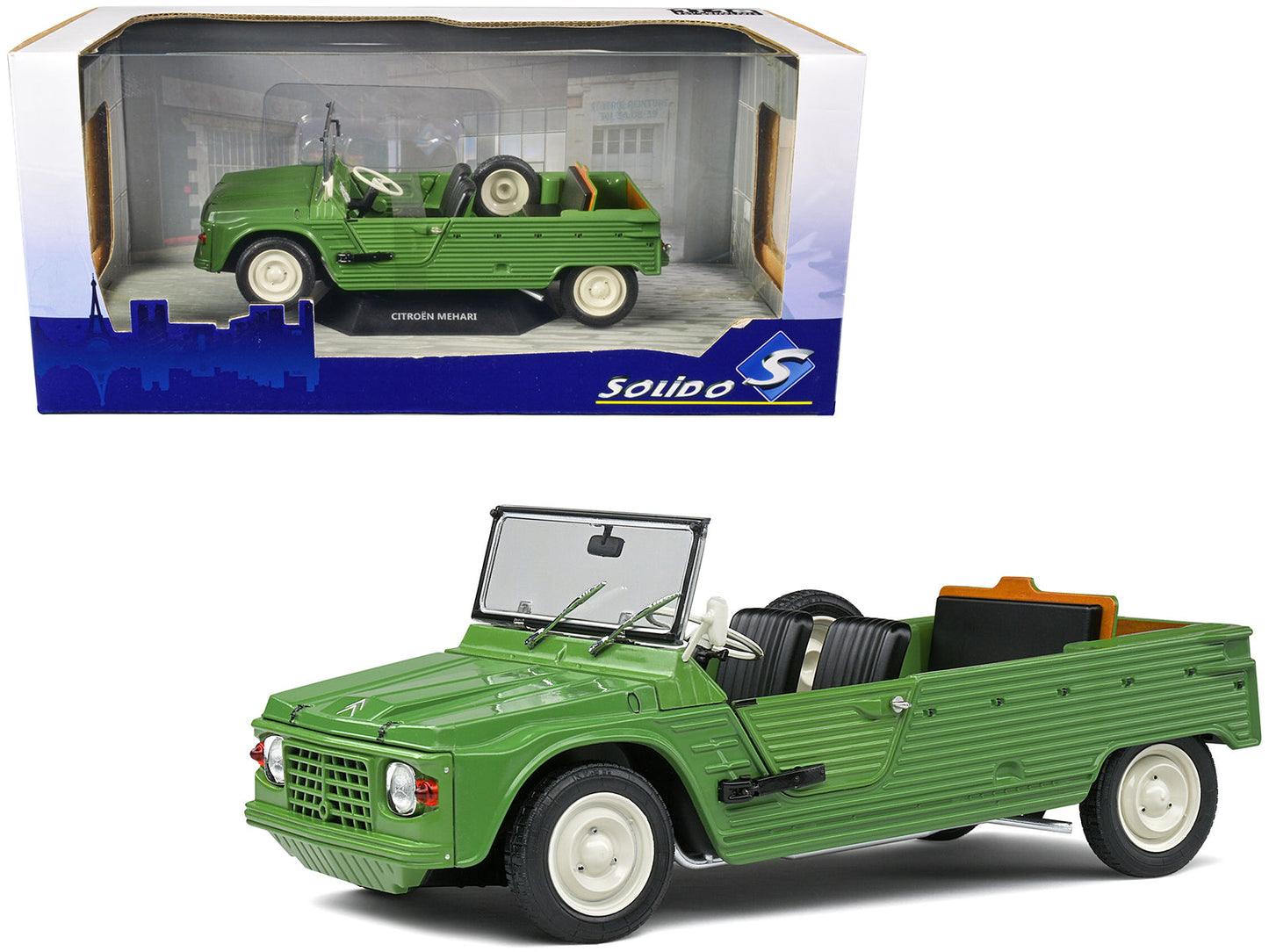 1970 Citroen Mehari MK.1 Vert Montana Green 1/18 Diecast Model Car by Solido free shipping USA
