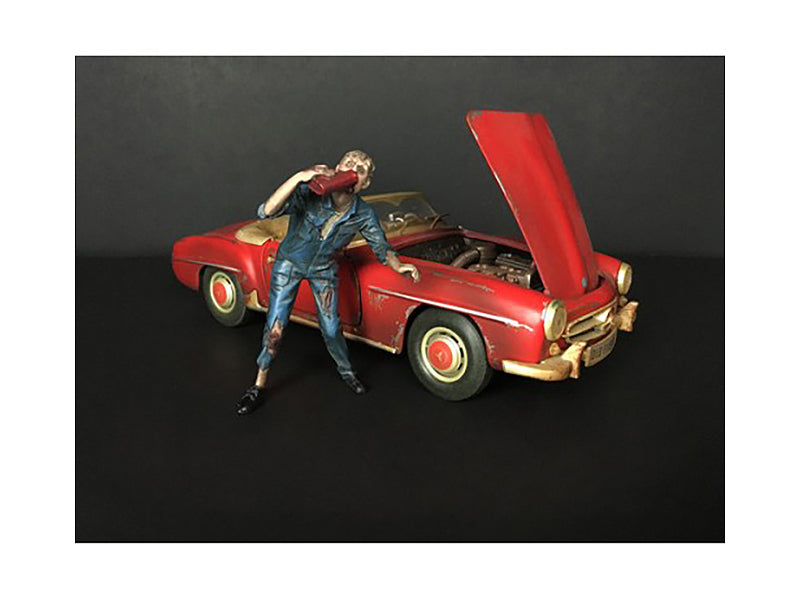 Zombie Mechanic Figurine III for 1/18 Scale Models by American Diorama free shipping USA