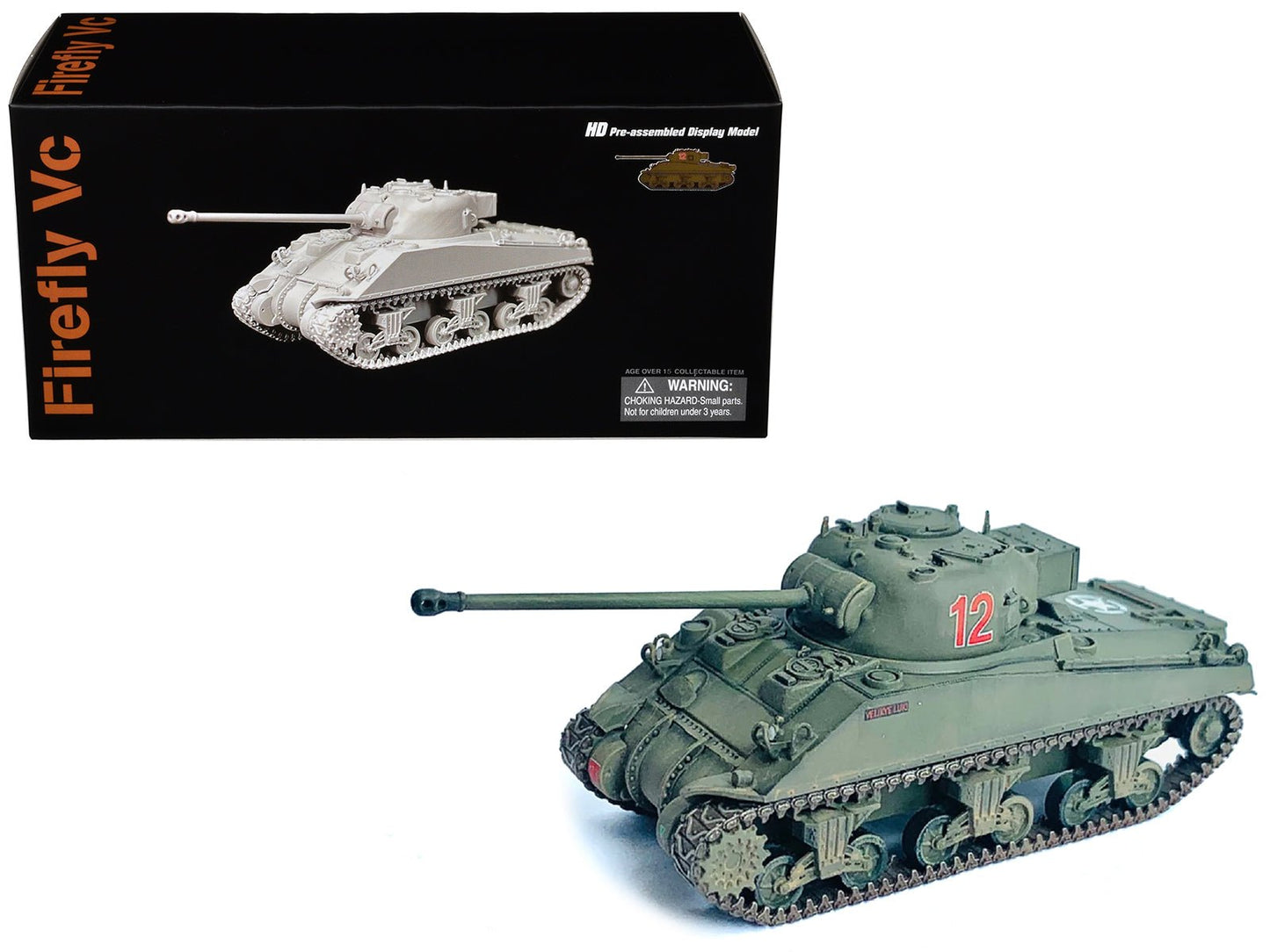 British Sherman Firefly Vc Tank #12 "3 Troop A Sqd. Northamptonshire Yeomanry France" (1944) "NEO Dragon Armor" Series 1/72 Plastic Model by Dragon Models free shipping USA