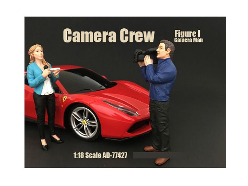 Camera Man Figurine I "Camera Crew" for 1/18 Scale Models by American Diorama free shipping USA