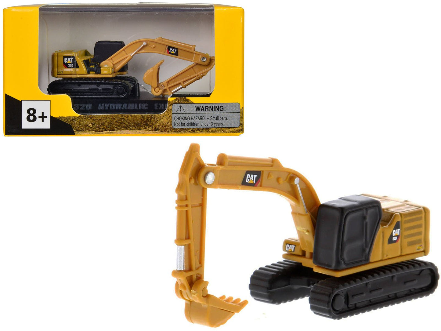 CAT Caterpillar 320 Hydraulic Excavator Yellow "Micro-Constructor" Series Diecast Model by Diecast Masters free shipping USA