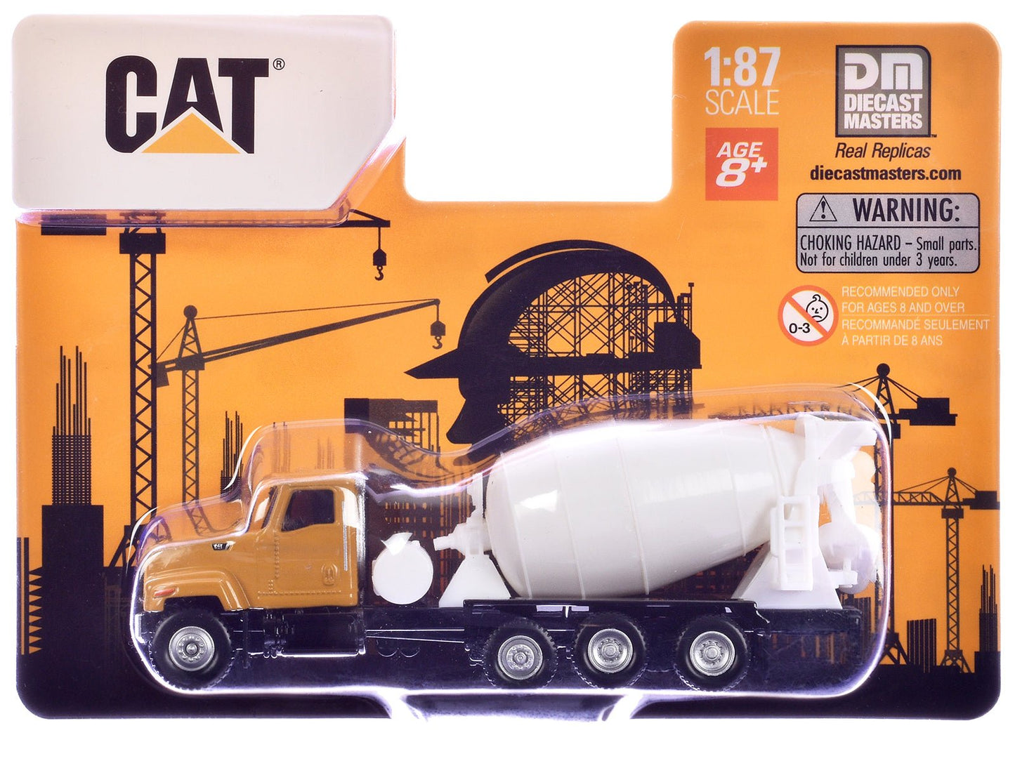 CAT Caterpillar CT681 Concrete Mixer Yellow 1/87 (HO) Diecast Model by Diecast Masters free shipping USA