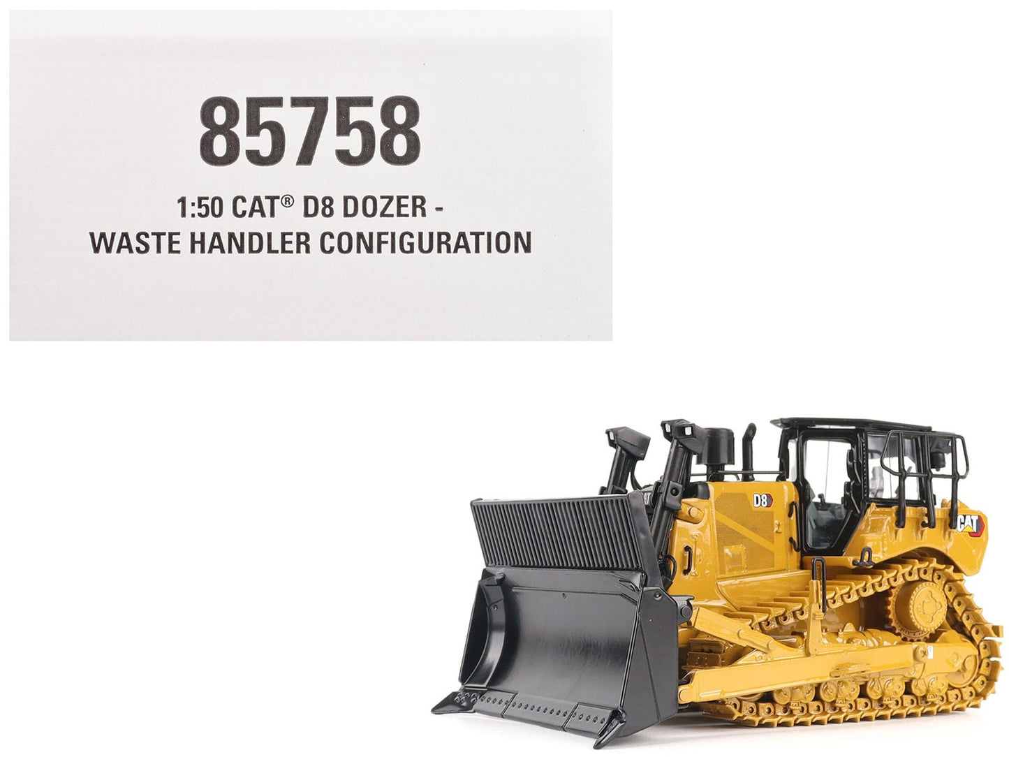 CAT Caterpillar D8 Track-Type Dozer (Waste Handler Configuration) Yellow "High Line" Series 1/50 Diecast Model by Diecast Masters free shipping USA