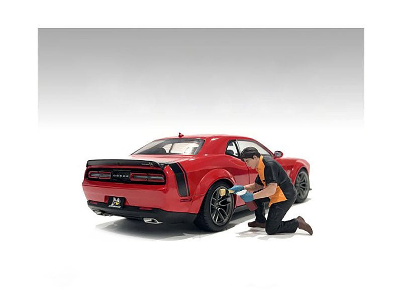 Copy of "Detail Masters" Figure 1 (Wheel Cleaning) for 1/18 Scale Models by American Diorama free shipping USA