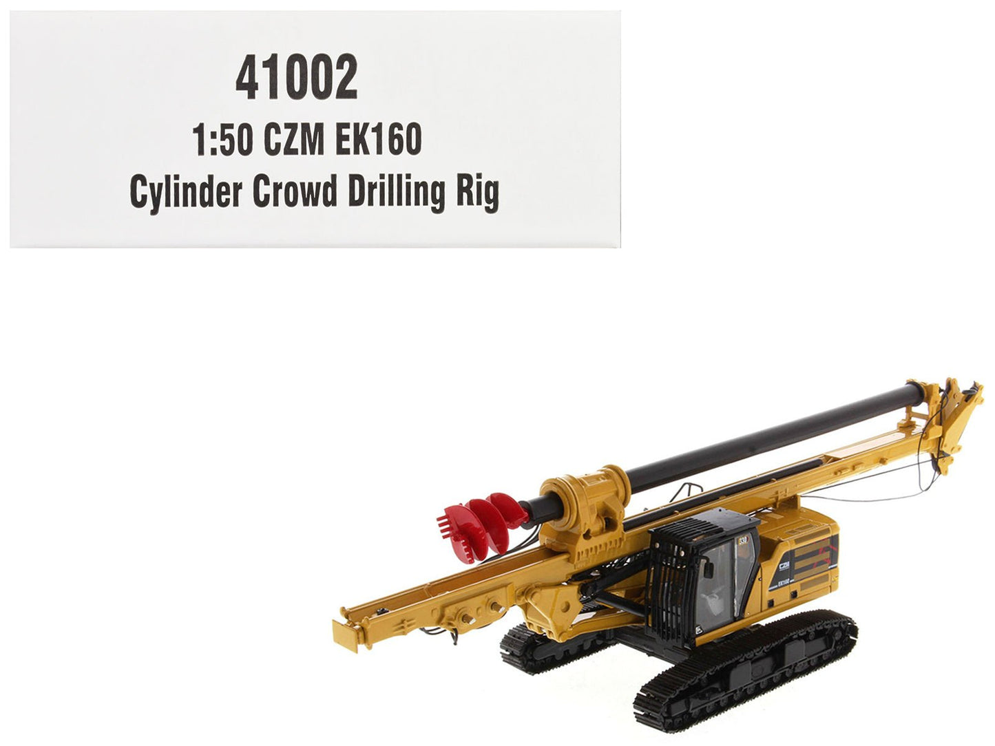 CZM EK160 Cylinder Crowd Drilling Rig Yellow "High Line" Series 1/50 Diecast Model by Diecast Masters free shipping USA
