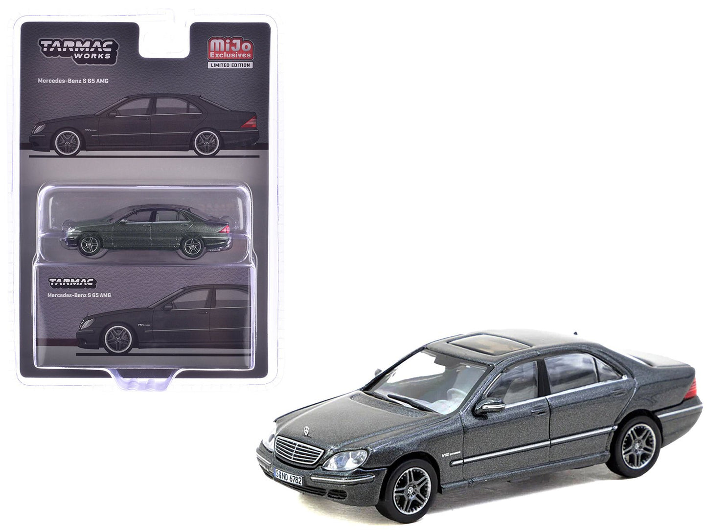 Mercedes-Benz S 65 AMG Tectite Gray Metallic "Global64" Series 1/64 Diecast Model by Tarmac Works free shipping USA