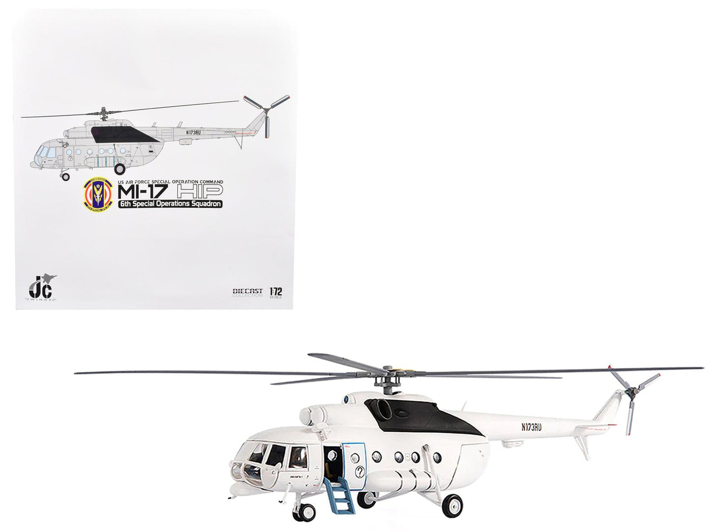 Mil Mi-17 HIP Helicopter "US Air Force Special Operation Command (AFSOC) 6th Special Operations Squadron" (2012) 1/72 Diecast Model by JC Wings free shipping USA