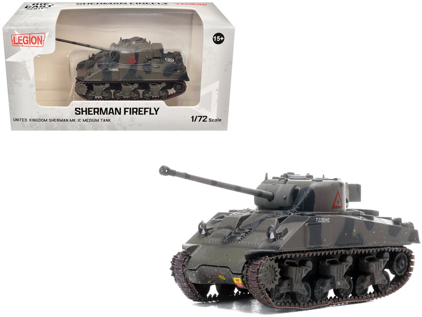 Sherman Firefly Mk.VC Medium Tank "Polish 1st Armoured Division Black Devils Battle of Falaise France" (1944) Polish Armed Forces in the West 1/72 Diecast Model by Legion free shipping USA