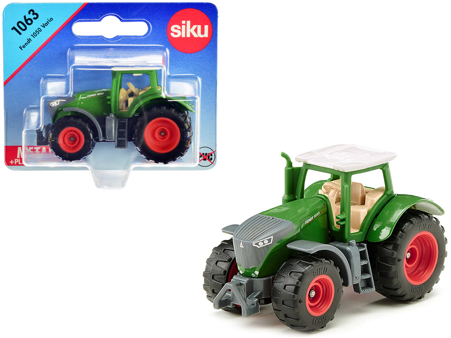 Fendt 1050 Vario Tractor Green with White Top Diecast Model by Siku free shipping USA