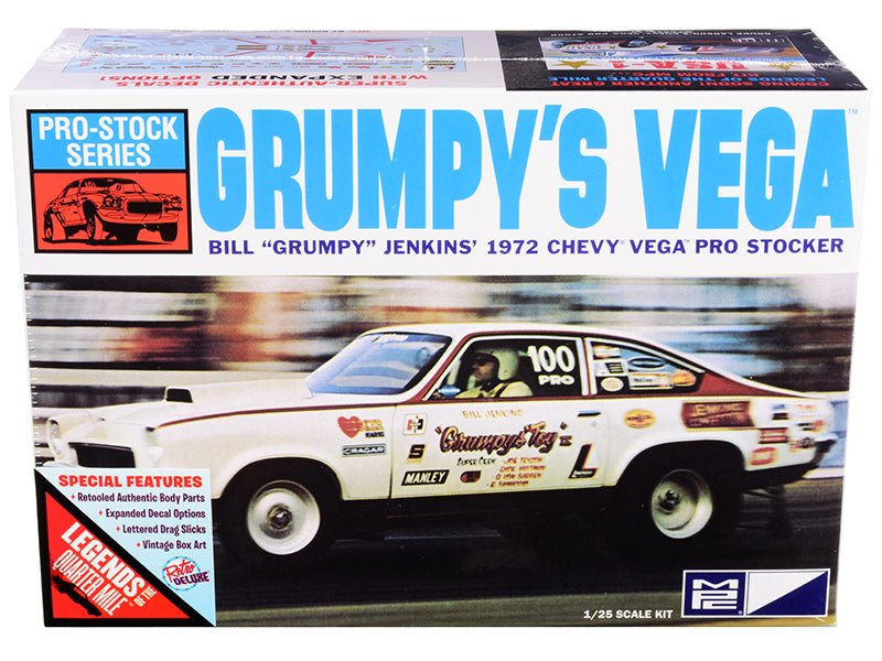 Skill 2 Model Kit 1972 Chevrolet Vega Pro Stock Bill "Grumpy" Jenkins' "Legends of the Quarter Mile" 1/25 Scale Model by MPC free shipping USA