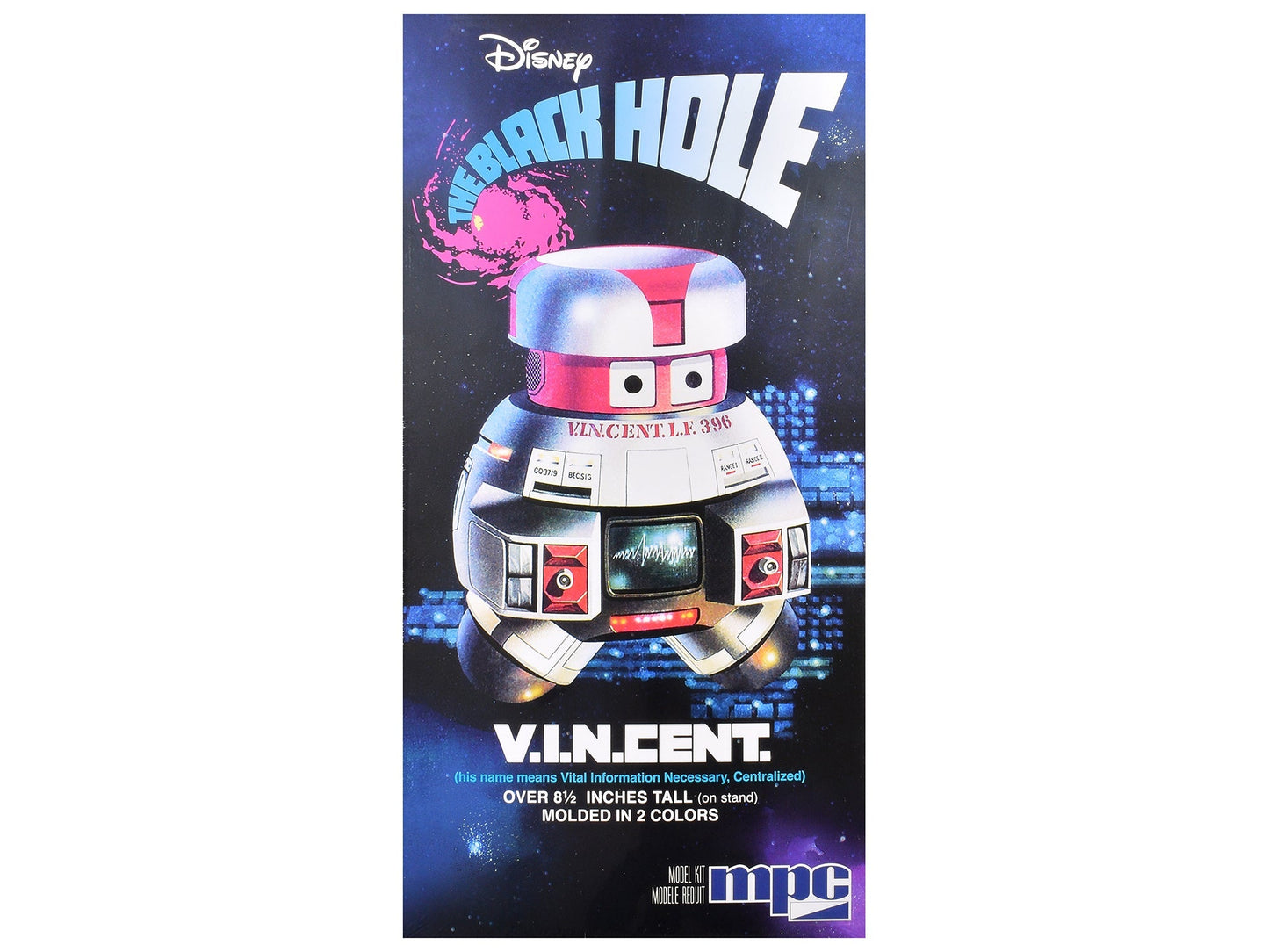 Skill 2 Model Kit V.I.N.CENT. Robot "The Black Hole" (1979) Movie 1/6 Scale Model by MPC free shipping USA