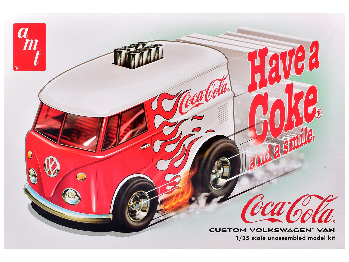 Skill 2 Model Kit Volkswagen Van Show Rod "Coca-Cola" 1/25 Scale Model by AMT free shipping USA