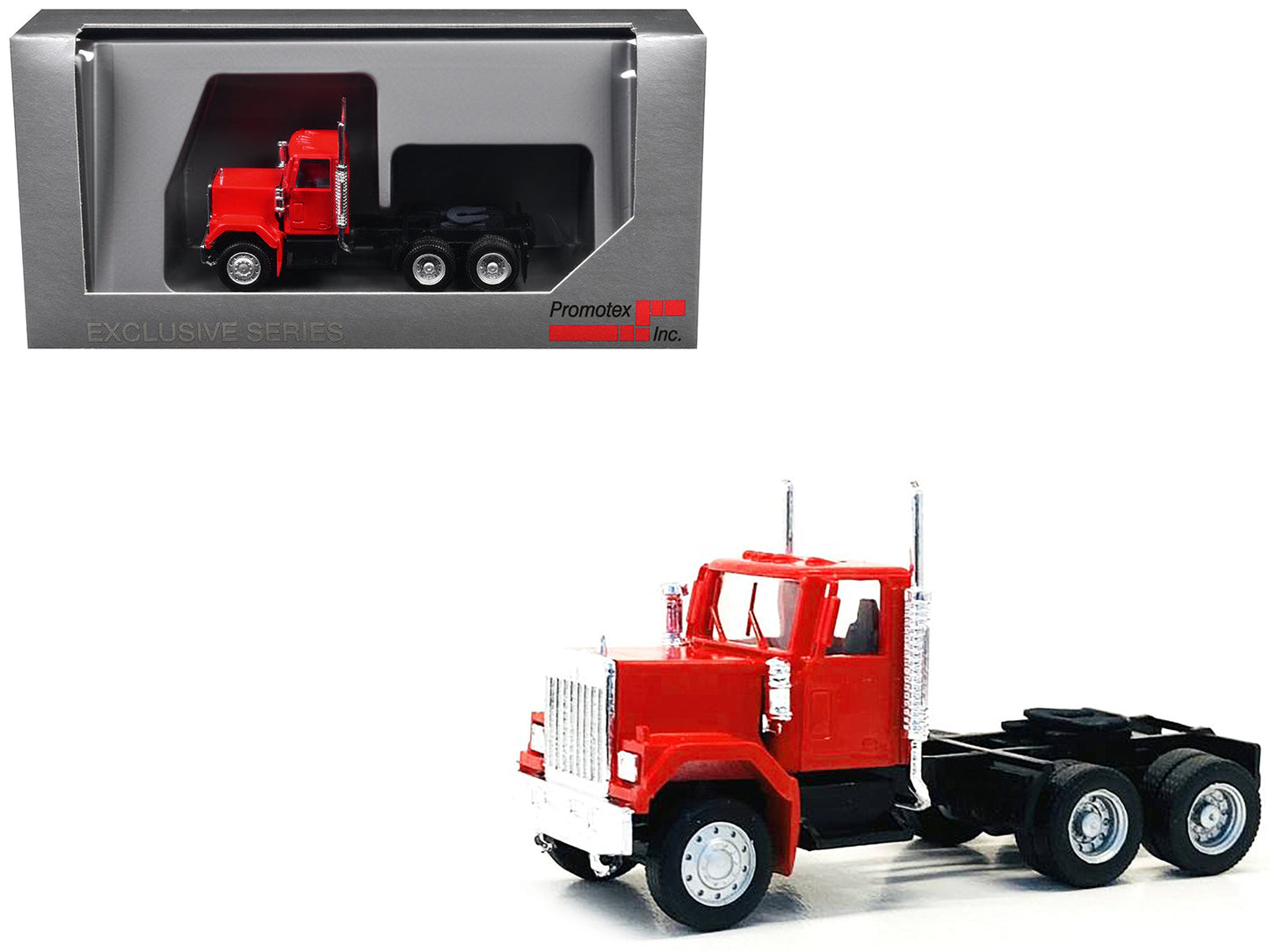 GMC Short Day Cab Red 1/87 (HO) Plastic Model Car by Promotex  free shipping USA