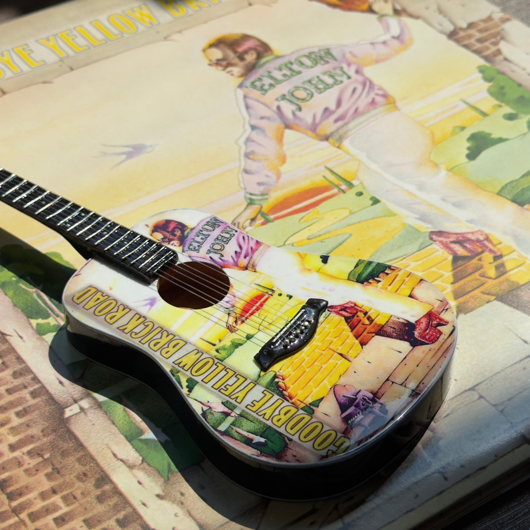 Goodbye Yellow Brick Road Collectible Miniature Guitar