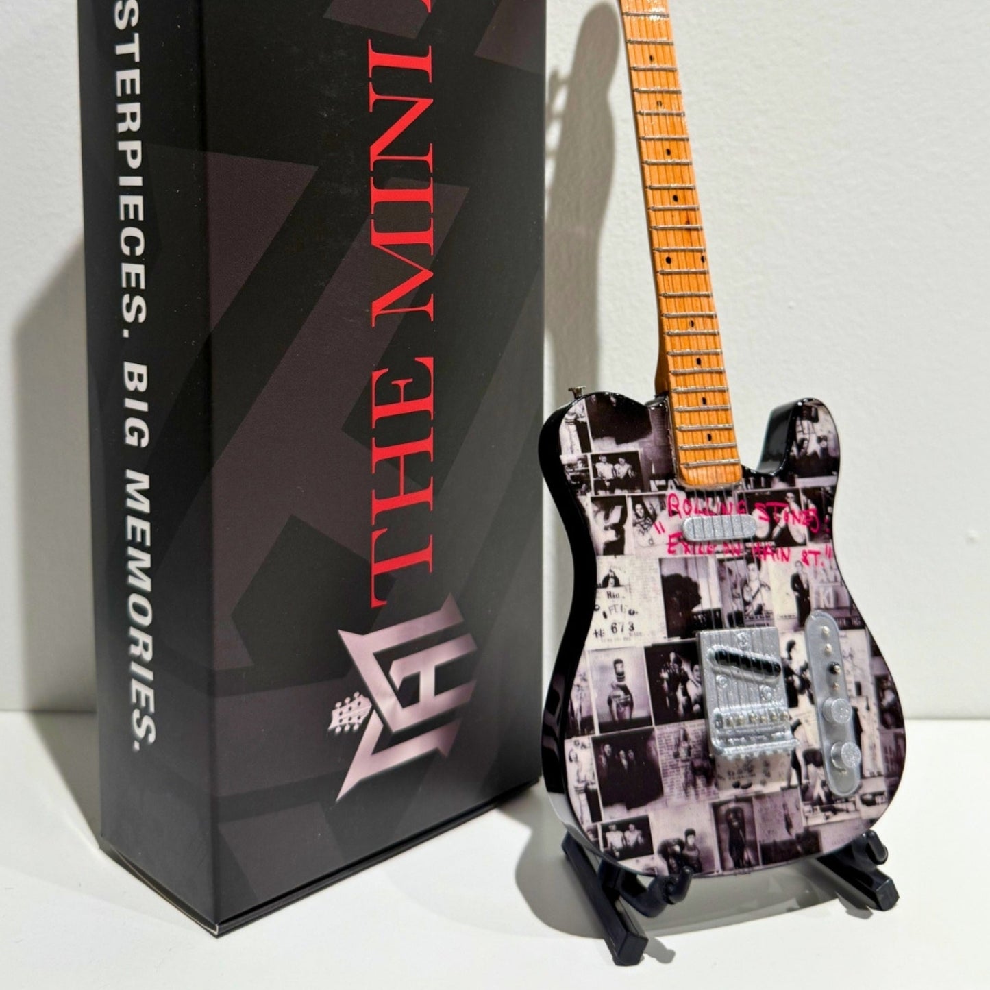 The Rolling Stones "Exile On Main Street" Collectible Miniature Guitar
