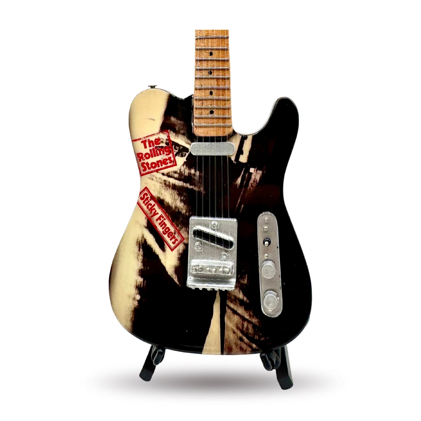 The Rolling Stones "Sticky Fingers" Collectible Miniature Guitar