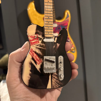 The Rolling Stones "Sticky Fingers" Collectible Miniature Guitar