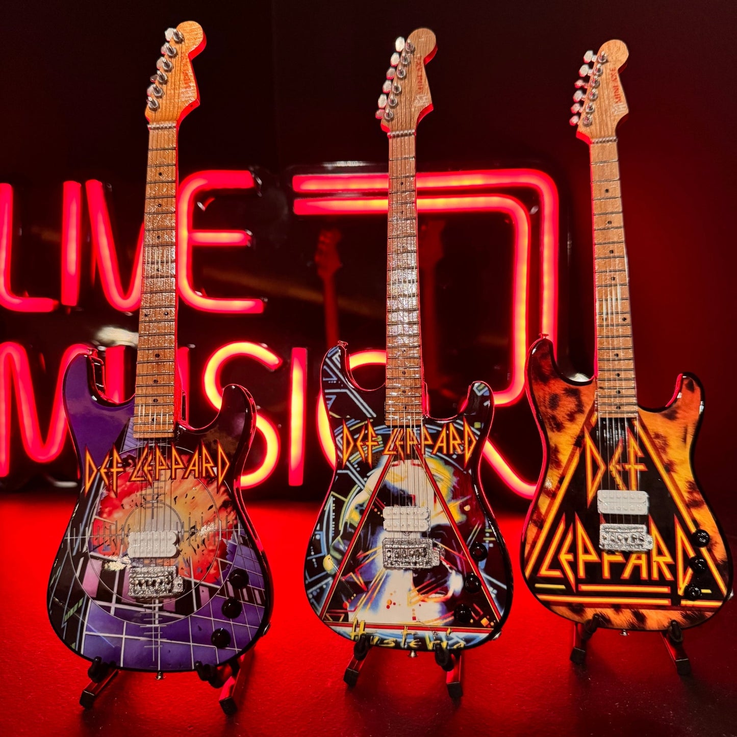 Def Leppard’s “Hysteria” Collectible Miniature Guitar