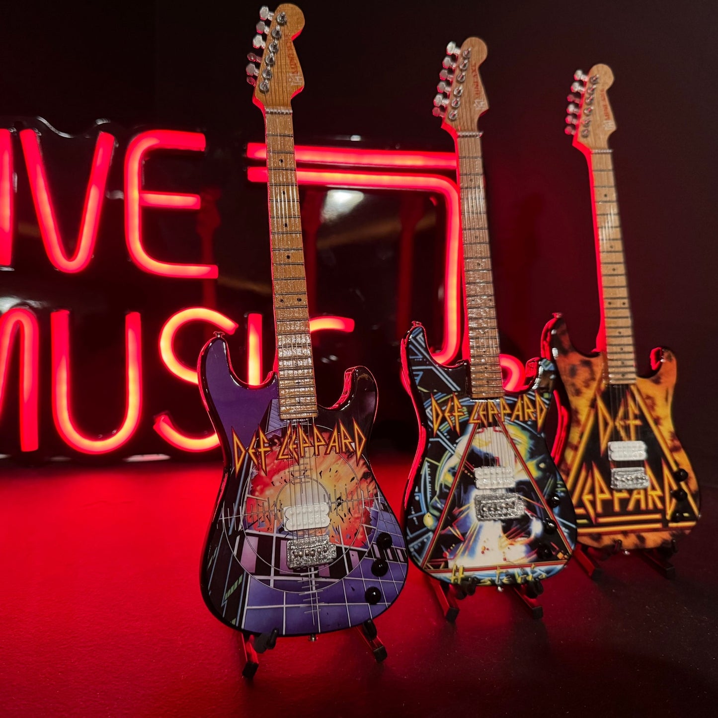 Def Leppard’s “Hysteria” Collectible Miniature Guitar