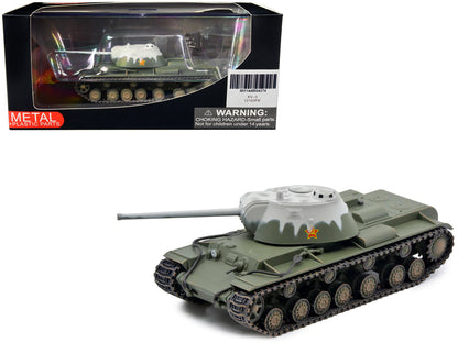 Soviet Kliment Voroshilov KV-3 Heavy Tank Winter Camouflage 1/72 Diecast Model by Panzerkampf  free shipping USA