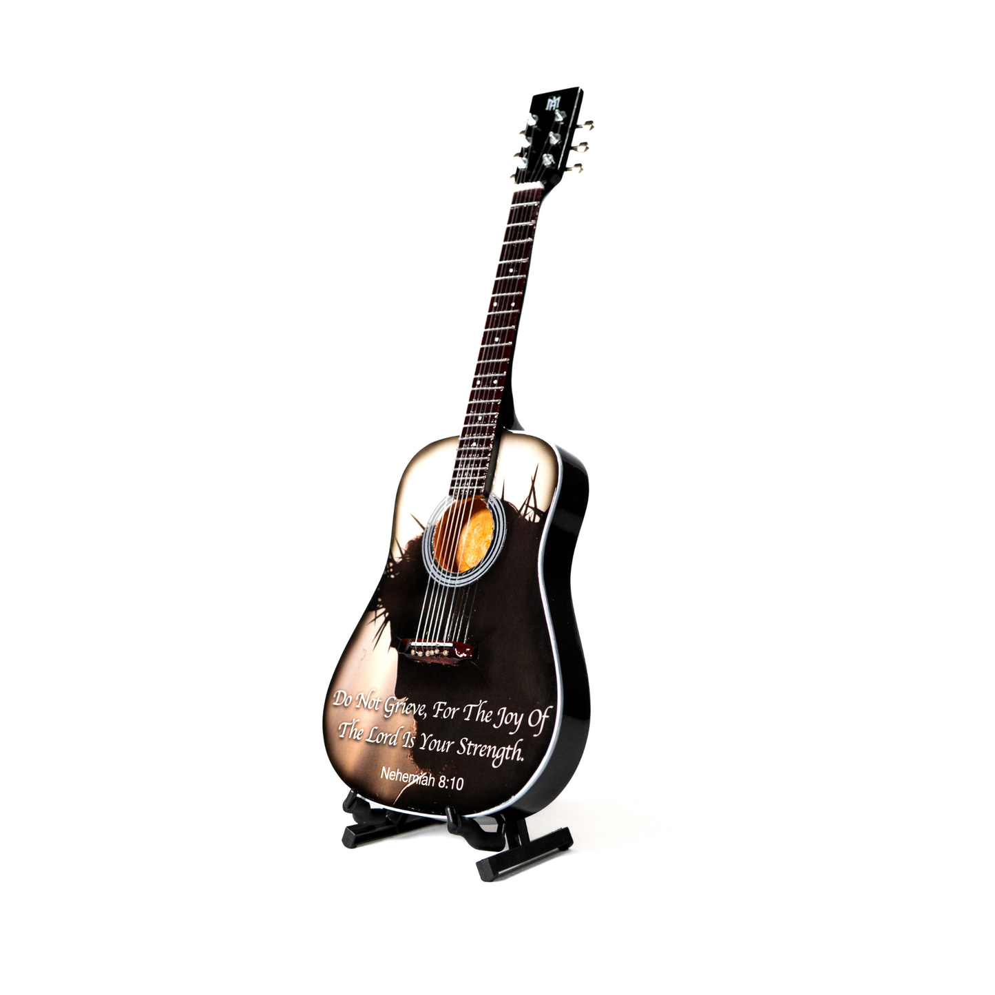 Nehemiah 8:10 Collectible Miniature Guitar