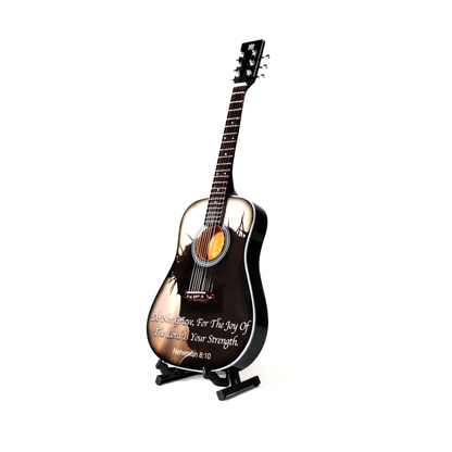 Nehemiah 8:10 Collectible Miniature Guitar