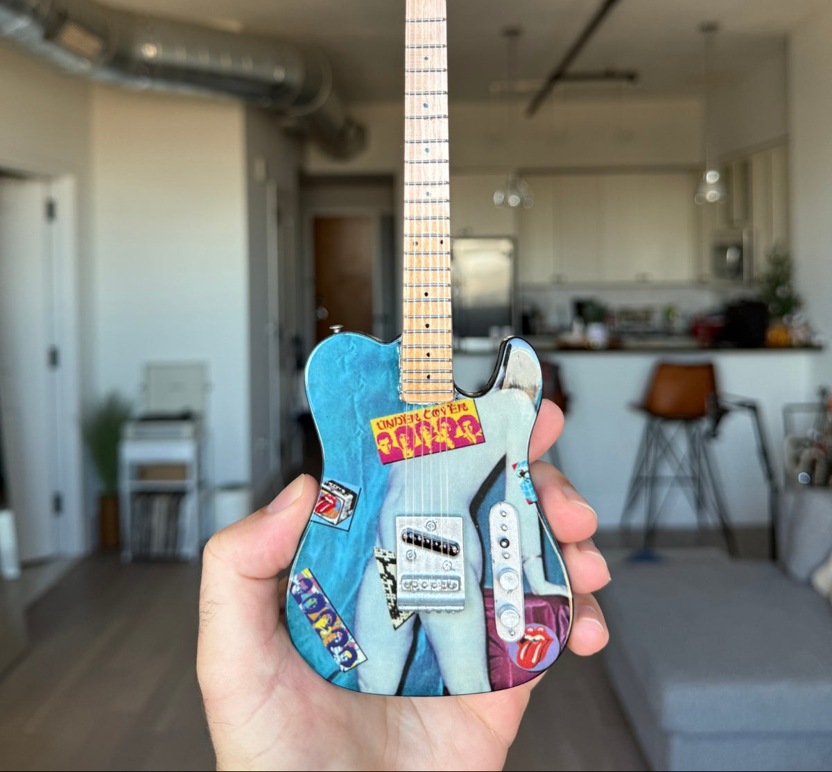 The Rolling Stones "Undercover" Collectible Miniature Guitar