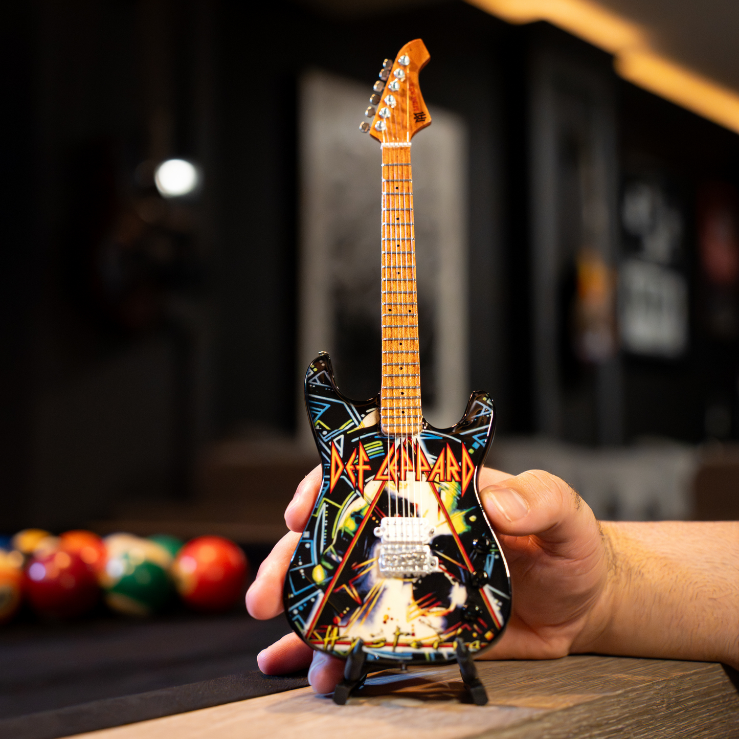 Def Leppard’s “Hysteria” Collectible Miniature Guitar