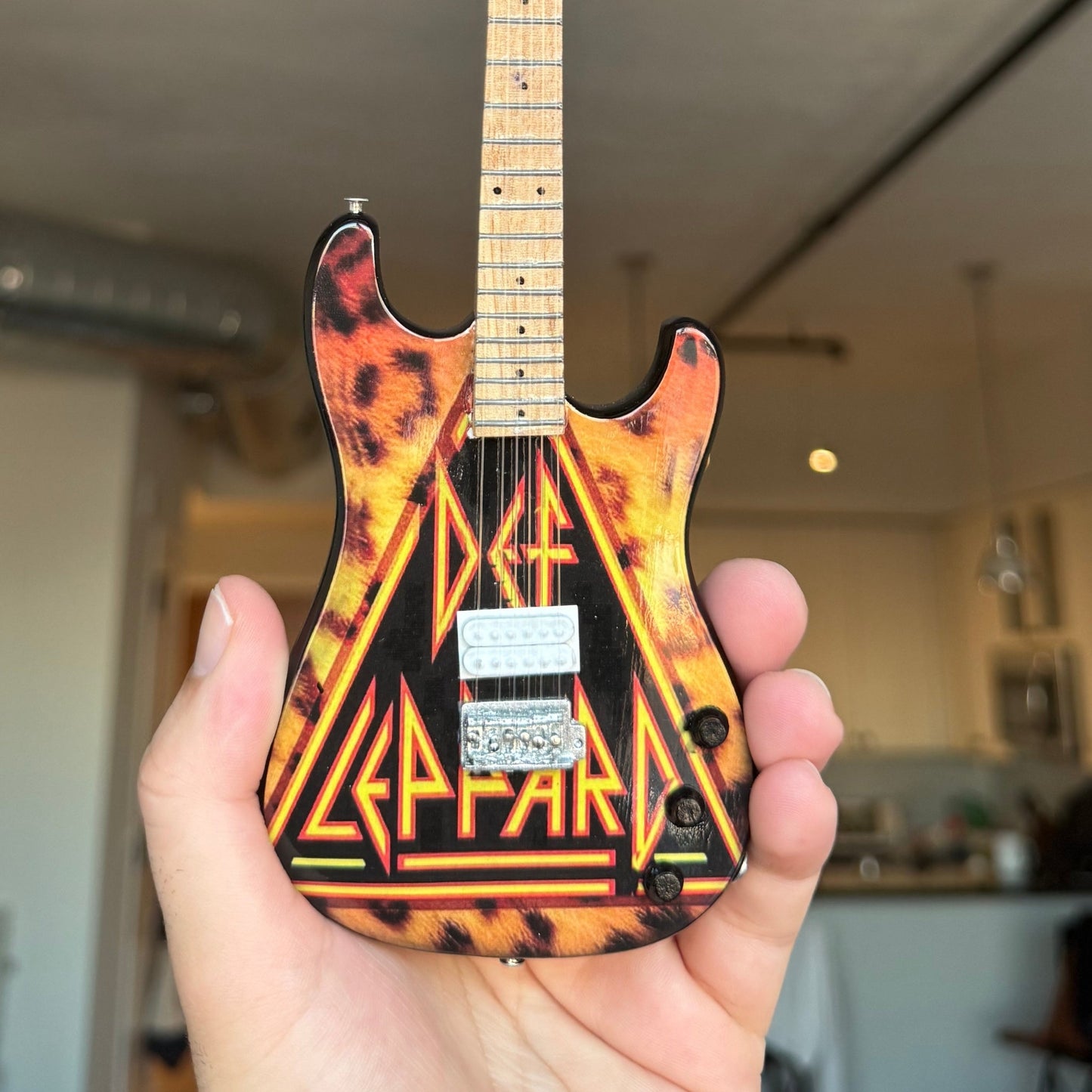 The Complete Def Leppard Collectible Miniature Guitar Set – All 6 Official Designs