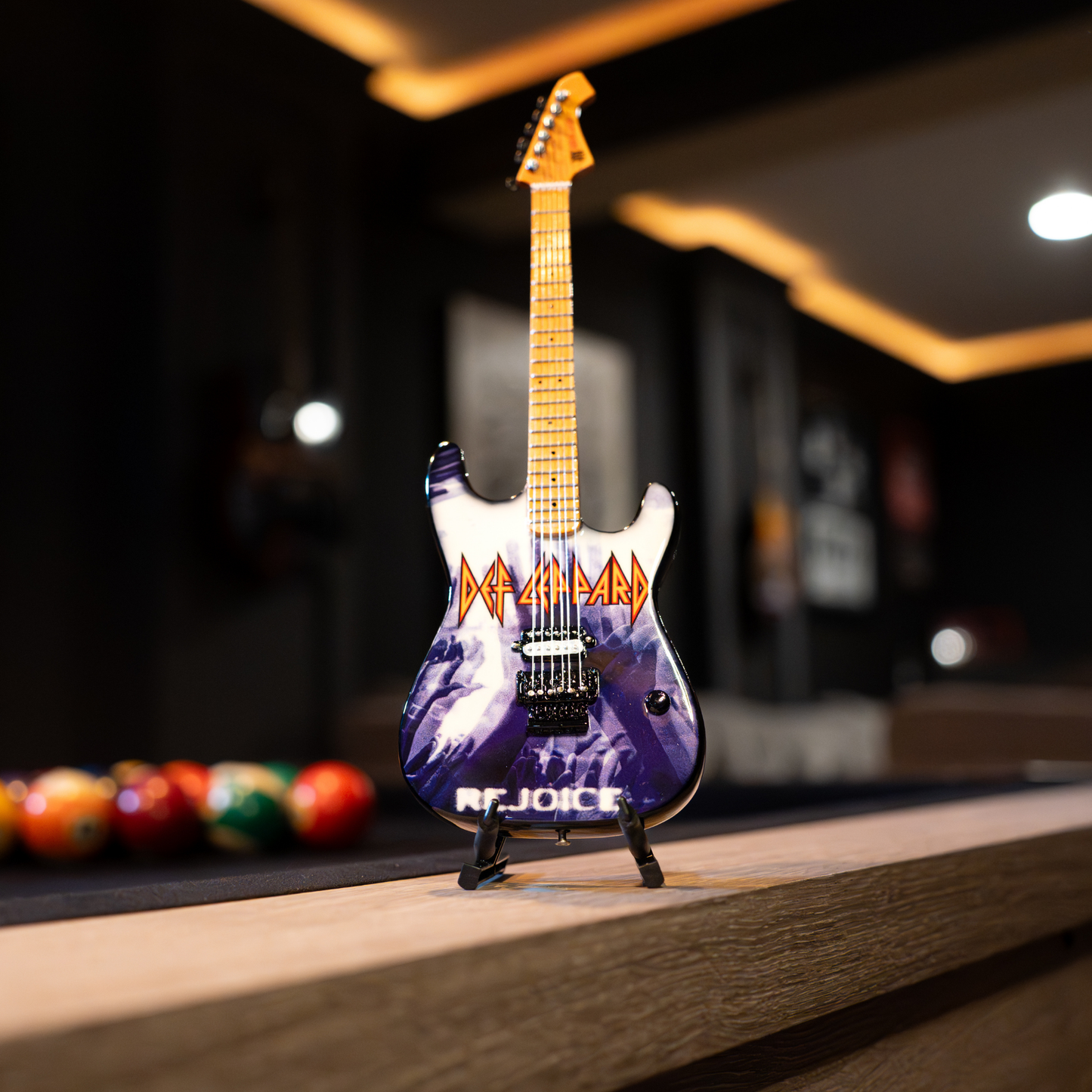 Def Leppard "Rejoice" Collectible Miniature Guitar